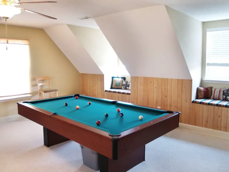 Image of a games room in a dormer loft conversion