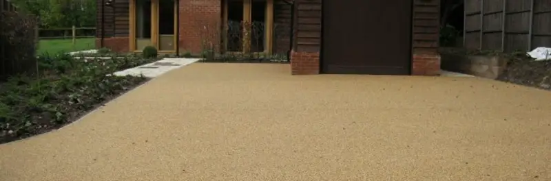 Photo of a resin driveway at a home