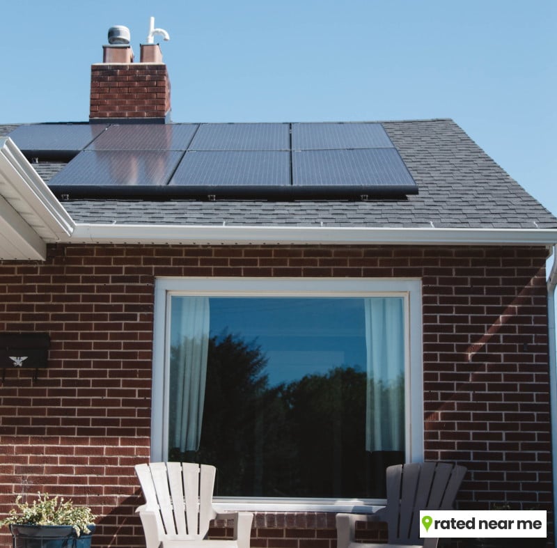 Image of solar panels on uk residential home