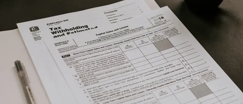 Photo of a tax auditor document